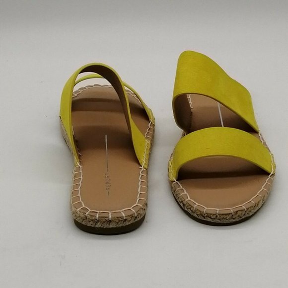 Report Womens Carlin Flat‎ Espadrille Slide Sandal Cushioned Yellow Sz 6 NEW - Picture 3 of 10